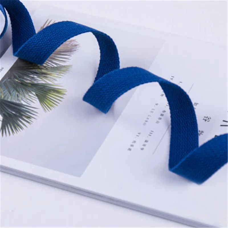 Royal Blue 10 м 25 мм ширина холщовая тесьма полиэстер хлопок лента ремень швейная сумка ремень аксессуары для изготовления ремней шитье сделай сам Ремесло - Цвет: Royal Blue