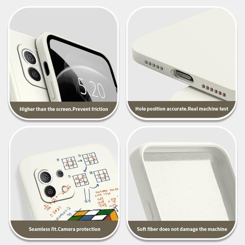 Модный детский кубический чехол для Xiaomi Mi 11 10T 10 lite 9T Note Redmi 9 8 8Pro 7 7Pro 9A K40 K30 жидкий