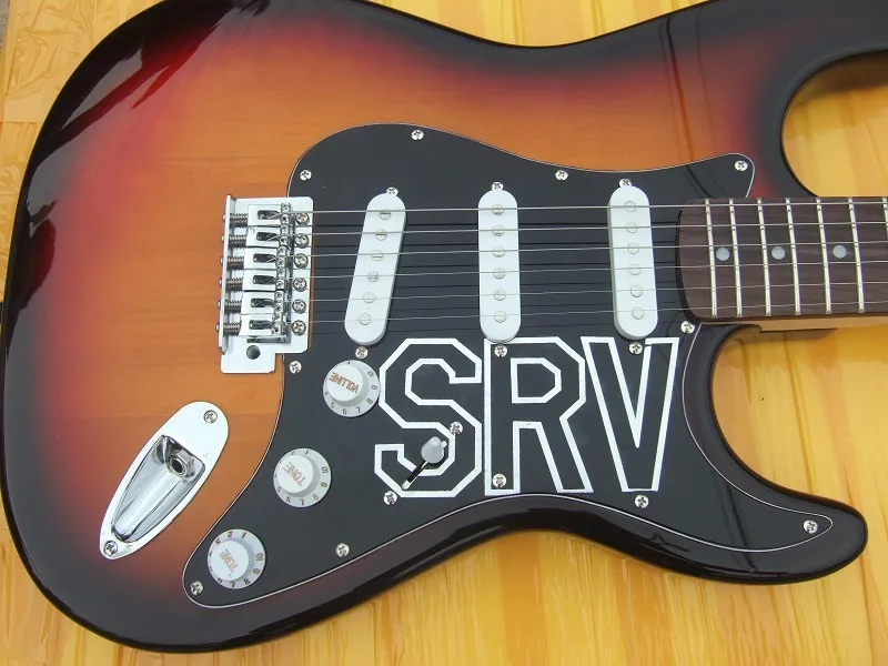 Заводской магазин sunburst sunset maple fretboard ST 6 струн srv электрическая гитара - купить по