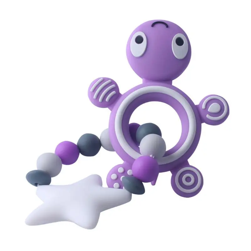 

Child Baby Pacifier Teether Soothing Boys Girls Cute Tortoise Orangutan Shape Design Kids Comfort Supplies QX2D