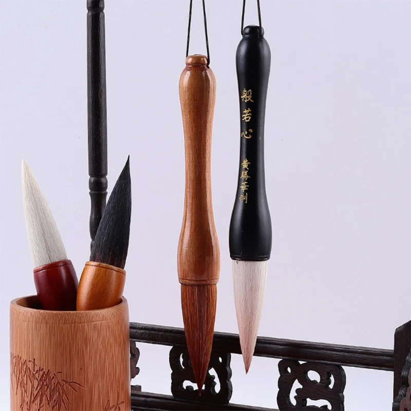 

T8DB Pro Chinese Calligraphy Brushes Bamboo Handle Ideal for Regular/Cursive Scripts Spring Festival Couplets Calligraphy