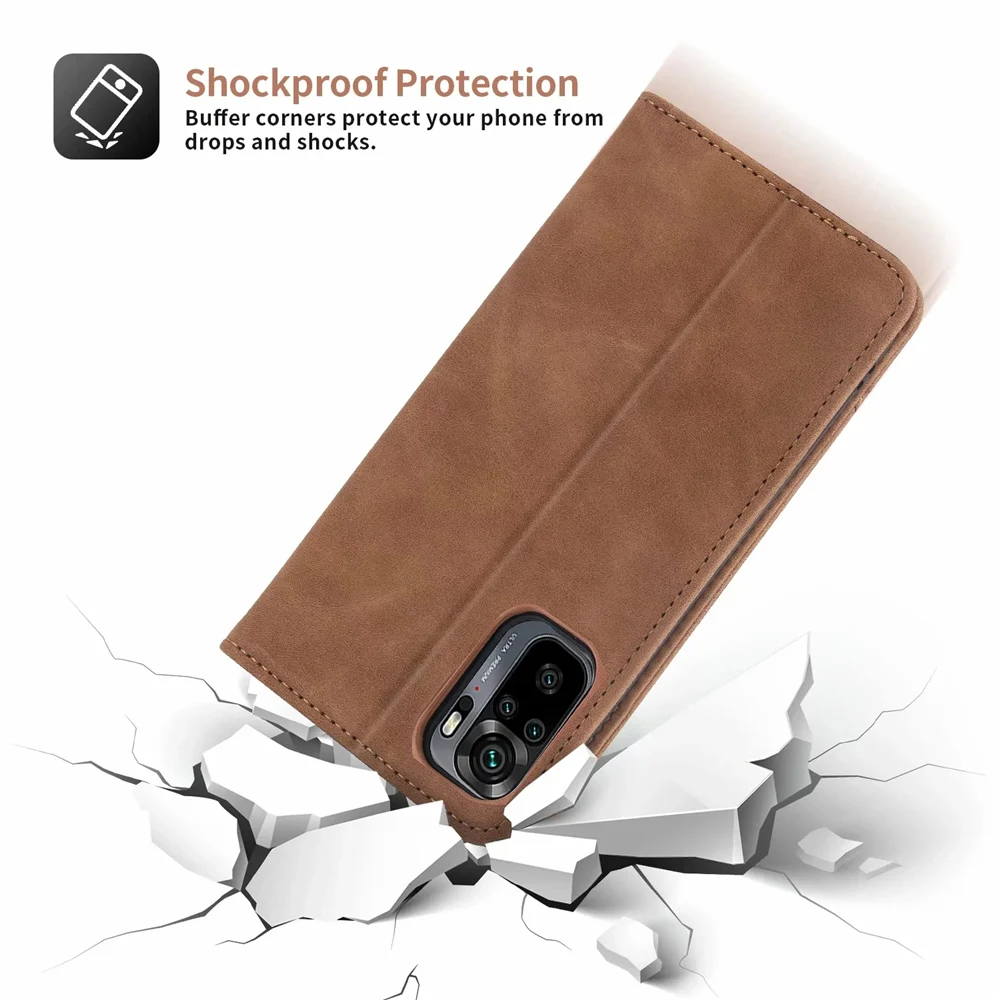 Case For Xiaomi Redmi Note 10 S 5G Flip Cover 10S Pro Max Book Style Leather Wallet Magnetic Card Holder | Мобильные телефоны и