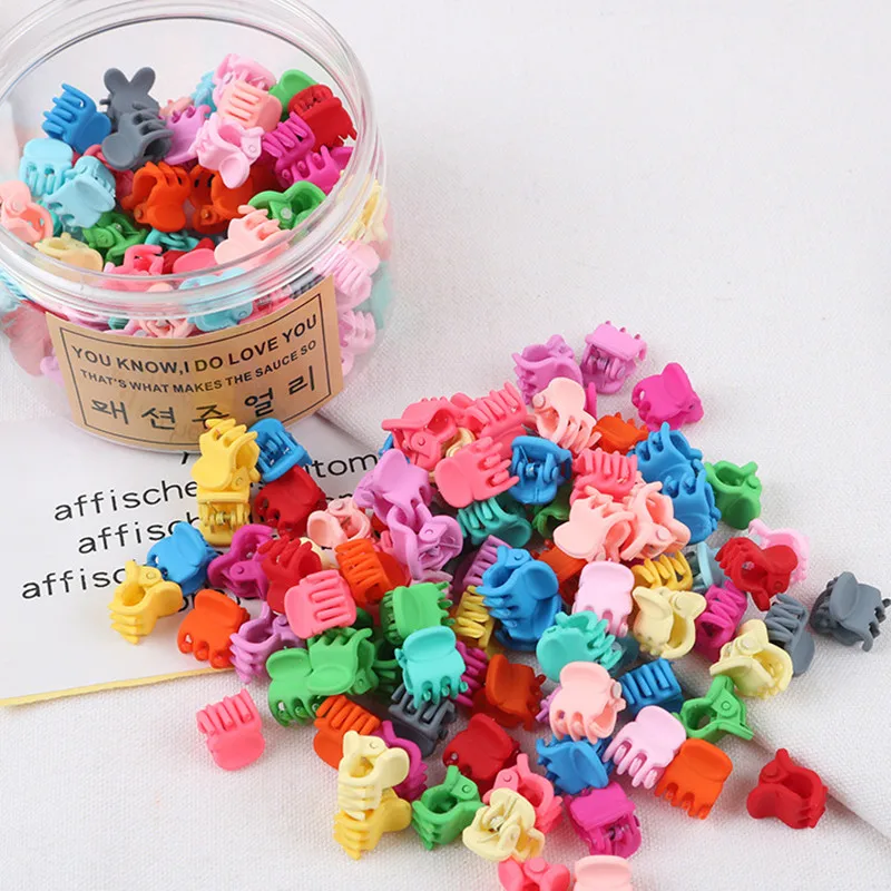 100 шт./компл. летние Карамельный цвет Цвет Фул звезда шарик в форме заколки для