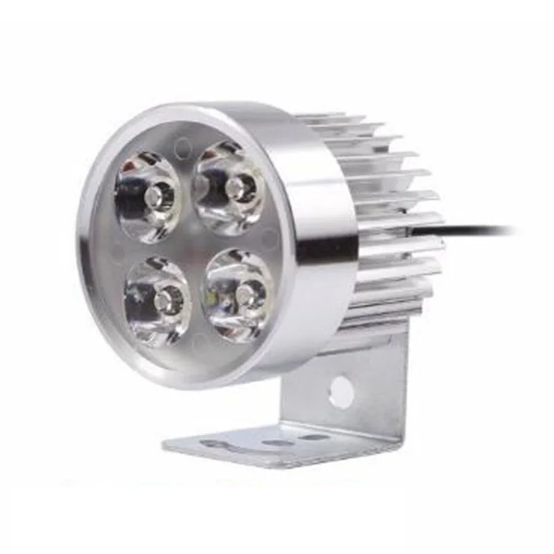 

4LED Motorcycle Headlight Spot Light DRL Driving Fog Lamp Waterproof 12-85V Motorcycle parts Retro motorcycle headlamp