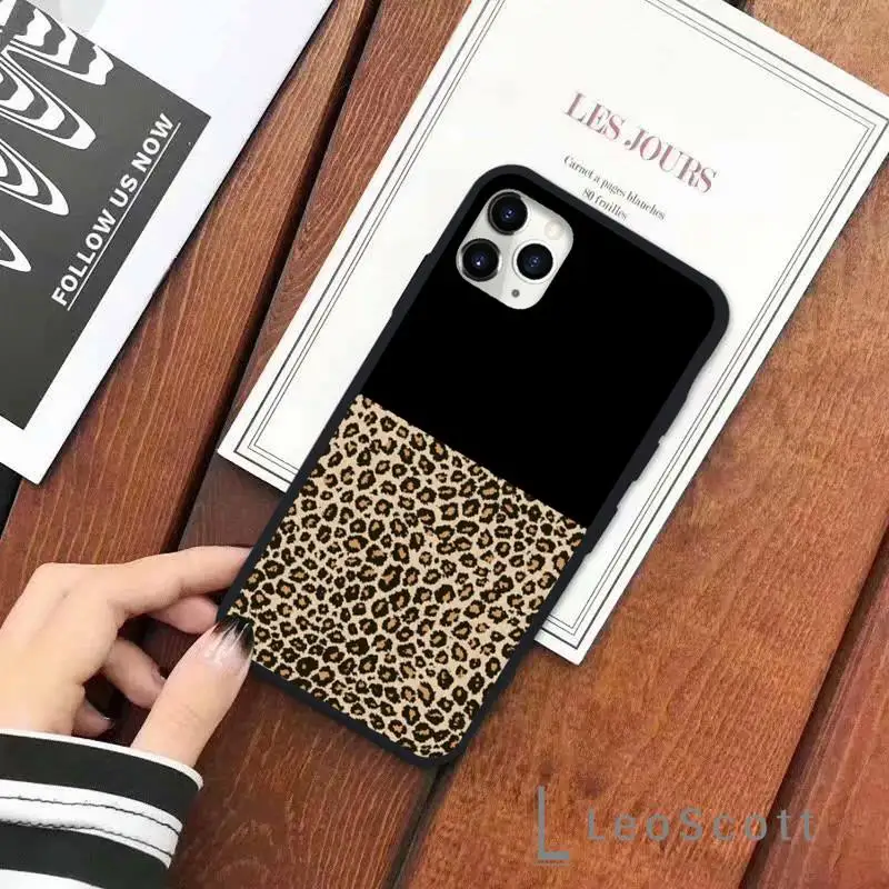 

luxury fashion Leopard Print Pattern Phone Case for iPhone 11 12 pro XS MAX 8 7 6 6S Plus X 5S SE 2020 XR