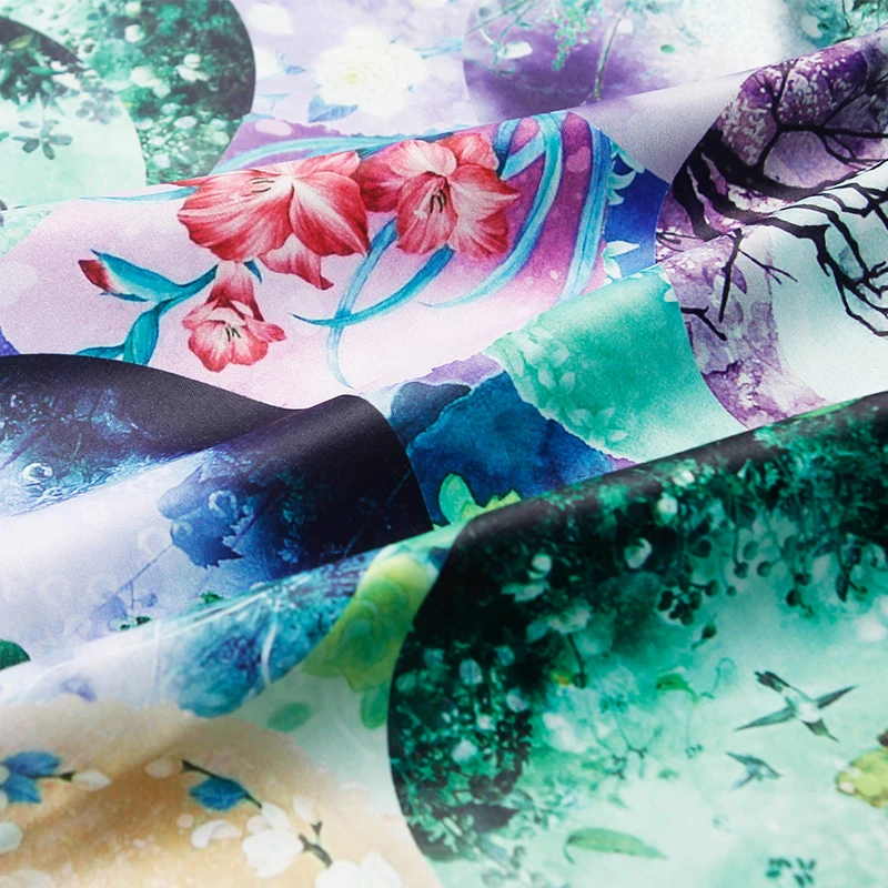 Винтажная ткань в стиле ретро хлопковая с рисунком воде бабочки для сумок сделай