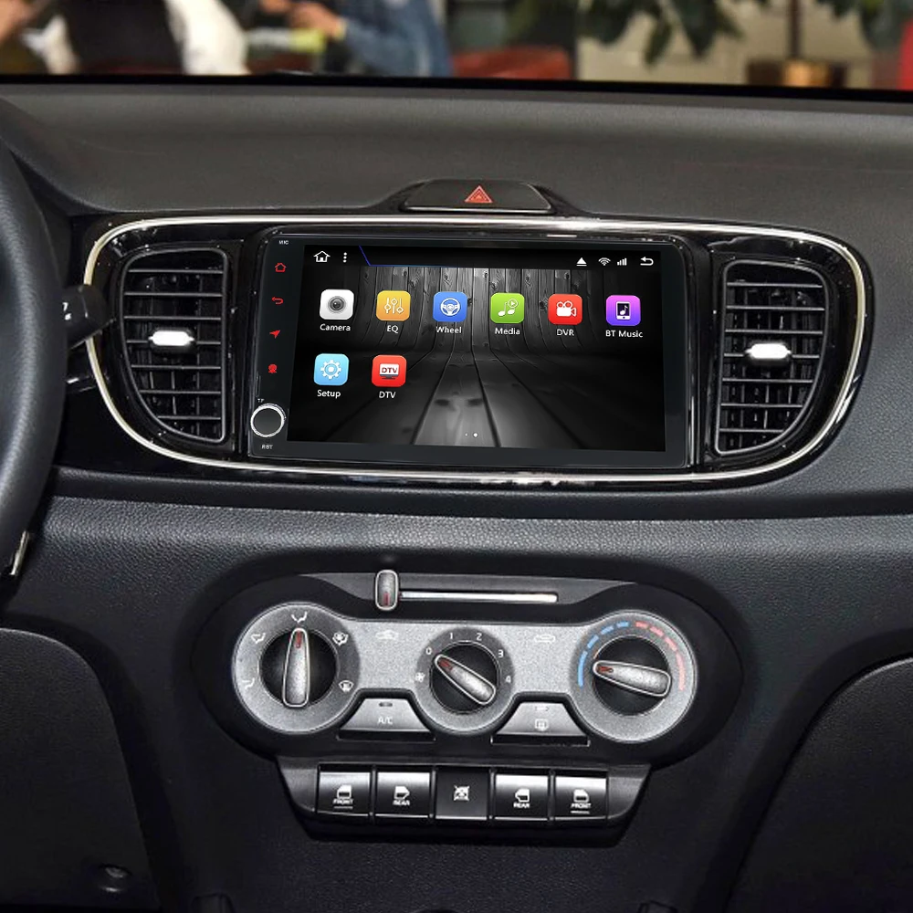 Eunavi 1 din android 10 автомобильное радио gps для KIA RIO 2017 2018 Мультимедиа стерео плеер