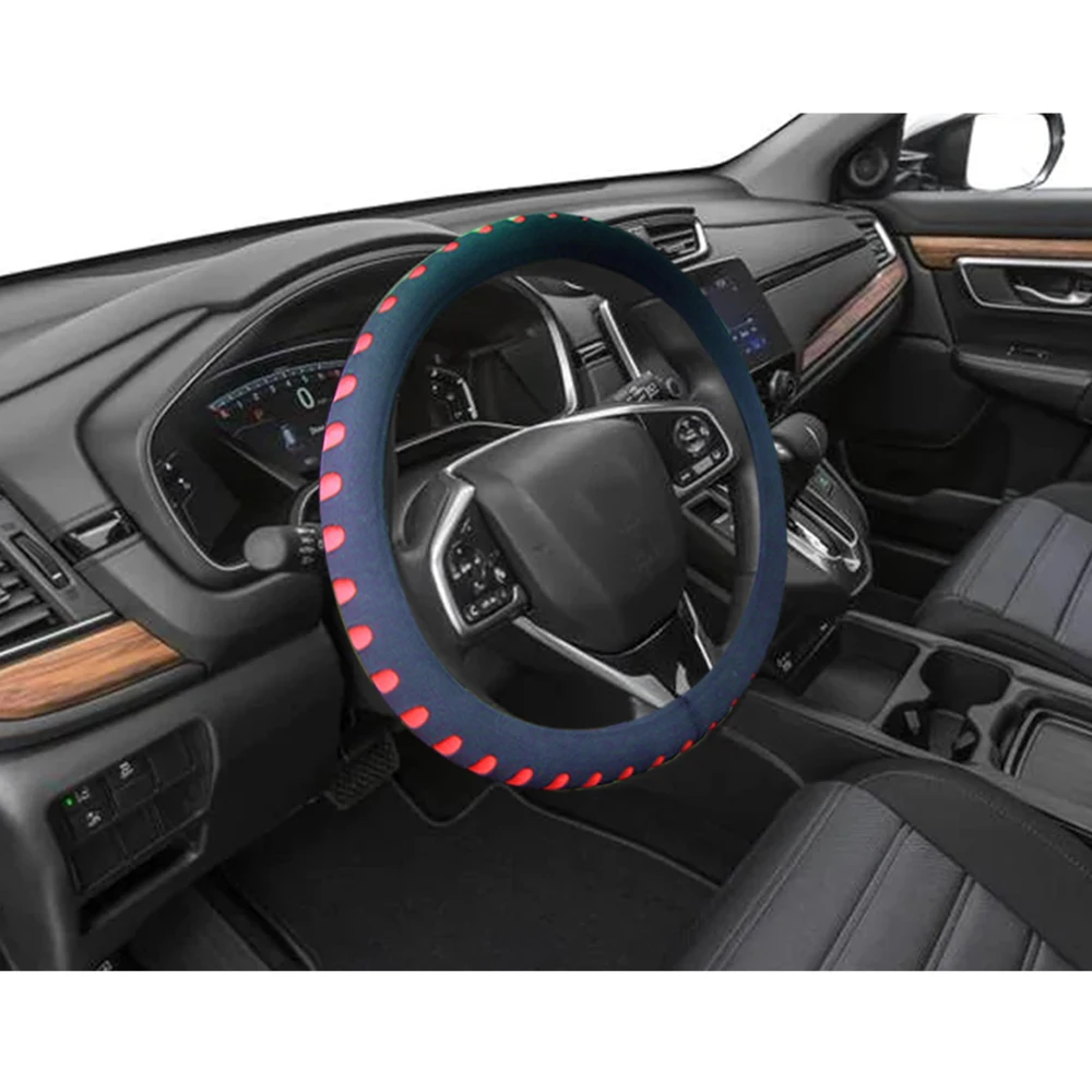 

For Honda CR-V 2020 MUCHKEY Car Steering Wheel Cover With High Ductility Rubber EVA Protective Cover