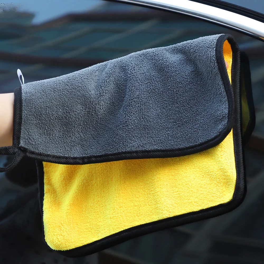 

Car Wash Towel Coral Fleece Thickened Car Cleaning Towel Absorbent Double-sided Fleece Car Wash Towel