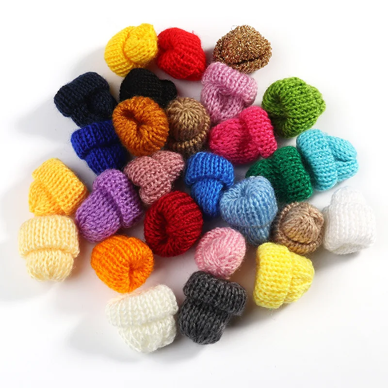 10 шт. шерстяная пряжа для вязания мини шляпы принадлежности поделок головные