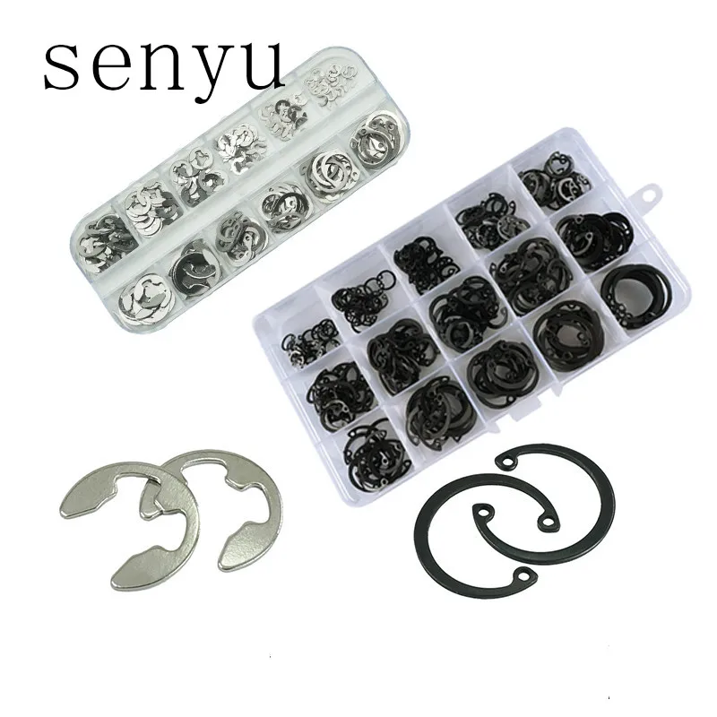 

SENYU C-type Elastic Seals Snap Retaining Washers Circlip Ring Kit Circlip Snap Retaining Washer