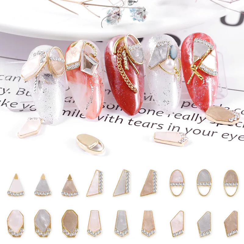 1 шт. стразы для дизайна ногтей в японском стиле металлический художественный