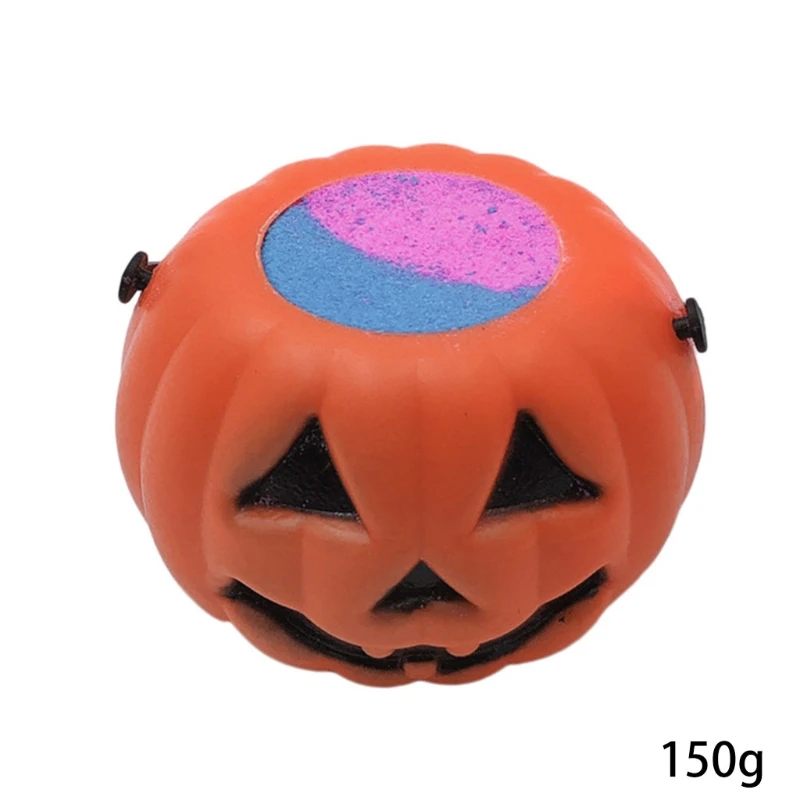 

Bubble Pumpkin Bath Bomb Natural Fizzy for Women Moisturizes Dry Sensitive Skin. Releases Color, Scent, and Bubbles