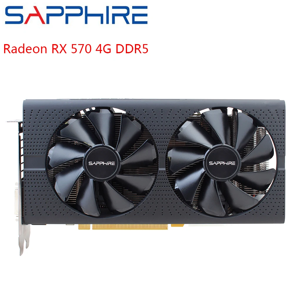 Видеокарта SAPPHIRE AMD Radeon RX 570 для игрового ПК 4 Гб 3 0 бит GDDR5 PCI Express|Видеокарты| |