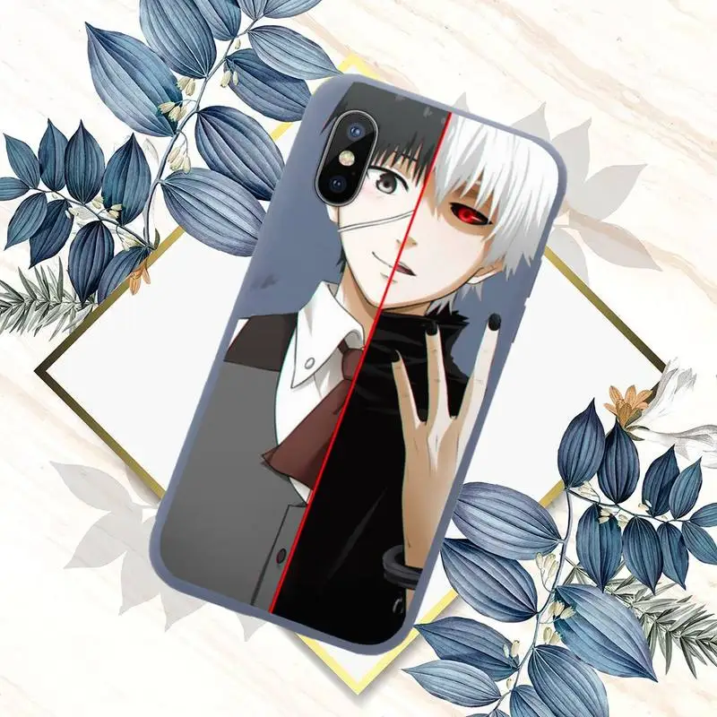 

Anime Tokyo Ghoul Phone Case Blue Candy Color for iPhone 11 12 mini pro XS MAX 8 7 6 6S Plus X SE 2020 XR