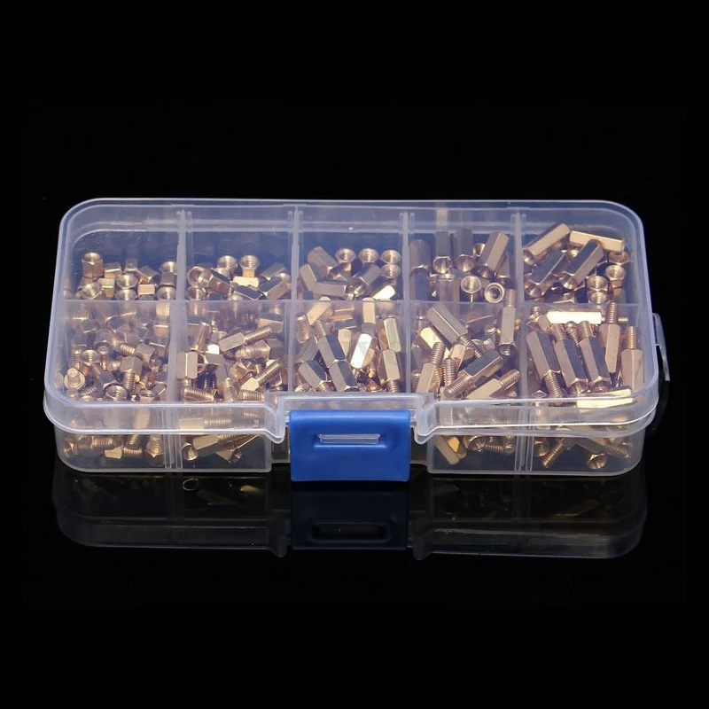 300 шт M3 латунная стандартная опора для крепления винтовых гаек в