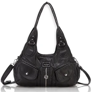 Fashion Female Handbag Women Roomy Satchel Messenger Purse with Removable and Adjustable Long Shoulder Strap