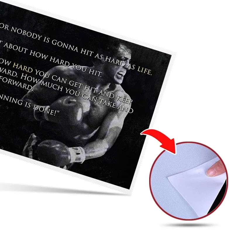 

Motivational Boxer Poster Decorative Picture Modern Wall Art Paintings Home Decor No Frame