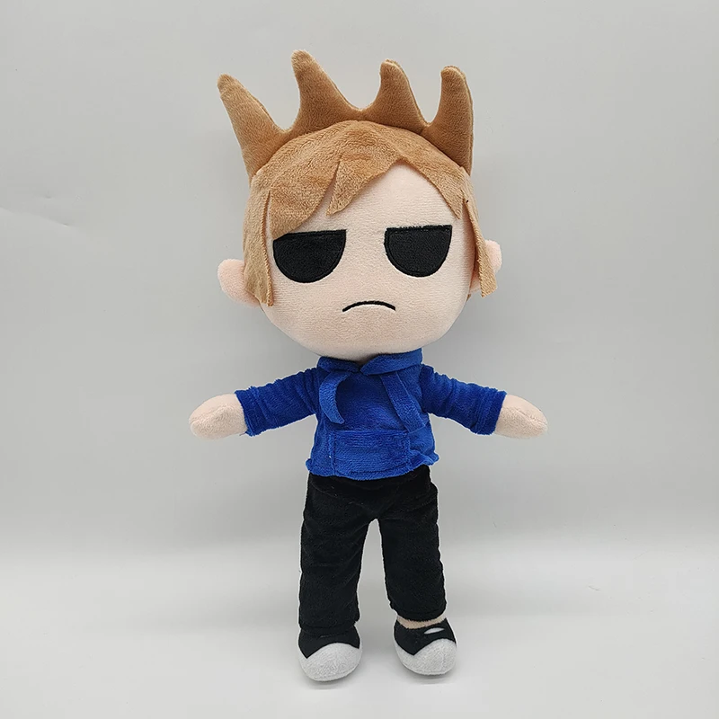 Eddsworld-Mu&ntilde;eca anim&eacute; de peluche de 32-38CM para ni&ntilde;os, juguetes de felpa perif&eacute;ricos, decoraci&oacute;n del hogar, regalos de vacaciones-3