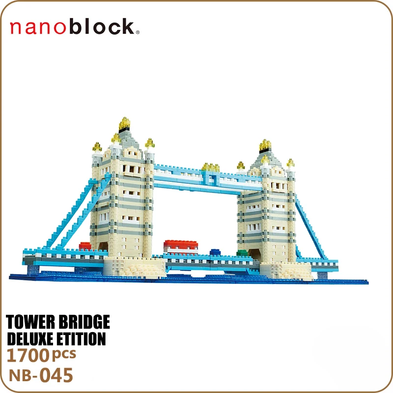 Kawada Nanoblock Tower Bridge Deluxe Edition строительные блоки NB 045 1510 штук вызов креативная