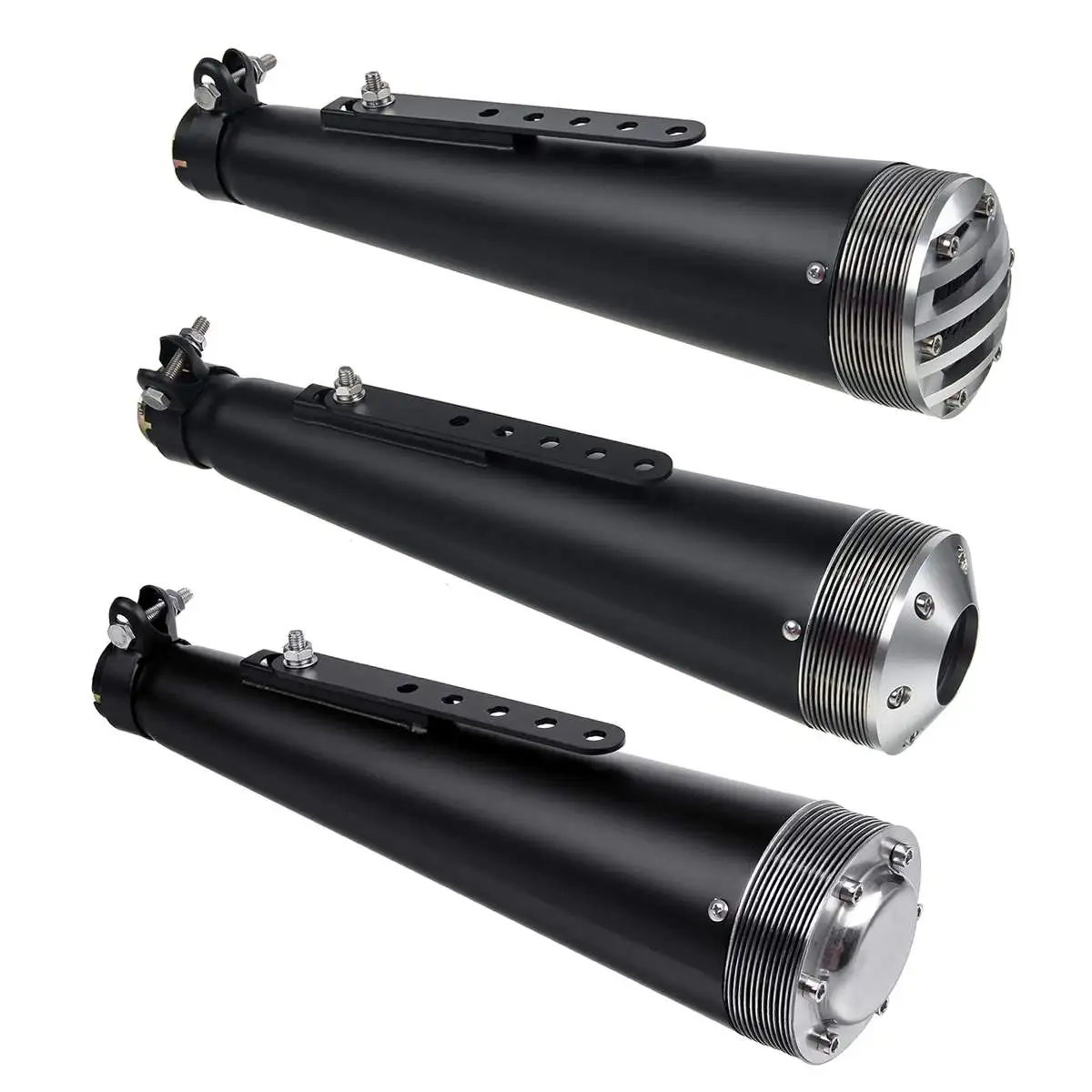 Мотоциклетная выхлопная труба Cafe Racer глушитель наконечник система универсальная