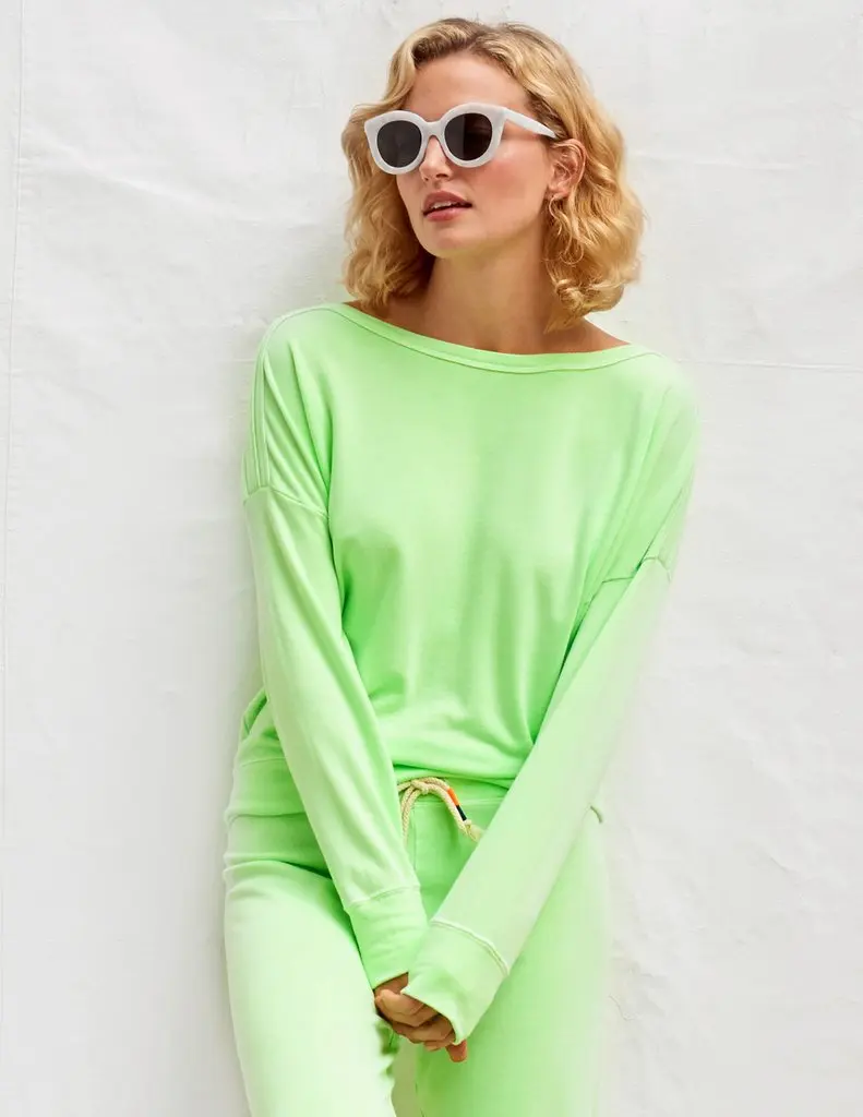 

WEPBEL Spring Autumn Fashion Solid Color Loose Loungewear Suit Women's Casual Long Sleeve O-Neck Top + Lace-up Pencil Pants Suit