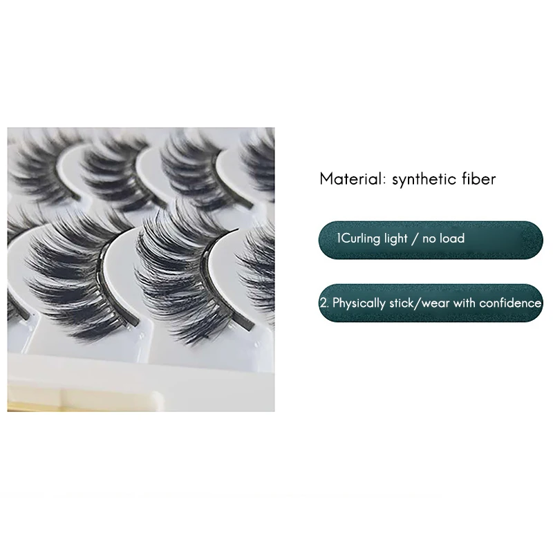 

10 Pairs Magnetic Eyelashes Set Magnetic Liquid Eyeliner Magnet Eyelash & Tweezers Waterproof Lasting Lashes Extension