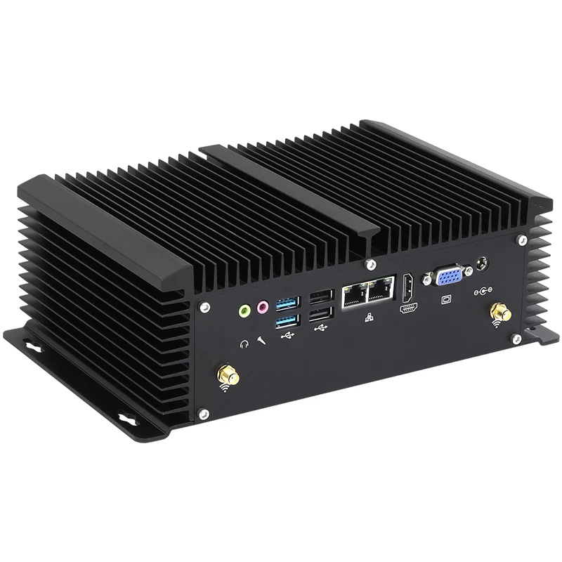 Intel Core i5-4200U i7-4500U промышленный мини-ПК 6 * RS232/422/485 8 USB 2 LAN WiFi 4G LTE HDMI VGA