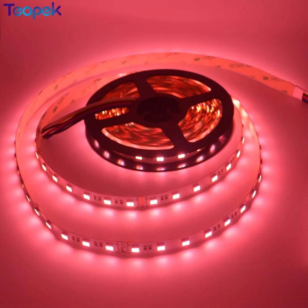 2 м/3M/5 м 5050 RGB+ CCT Светодиодная лента 60 светодиодов/м 300 светодиодов 5 в 1 чип CW+ RGB+ WW гибкая лента DC12V 24 в высокое качество