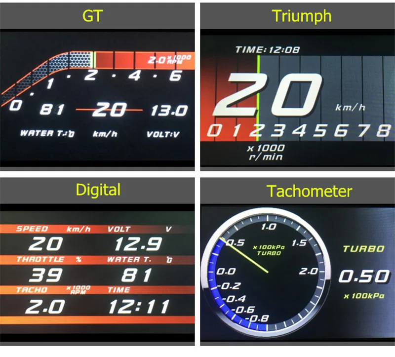 Профессиональный оригинальный дисплей Magician OBD Автомобильный цифровой