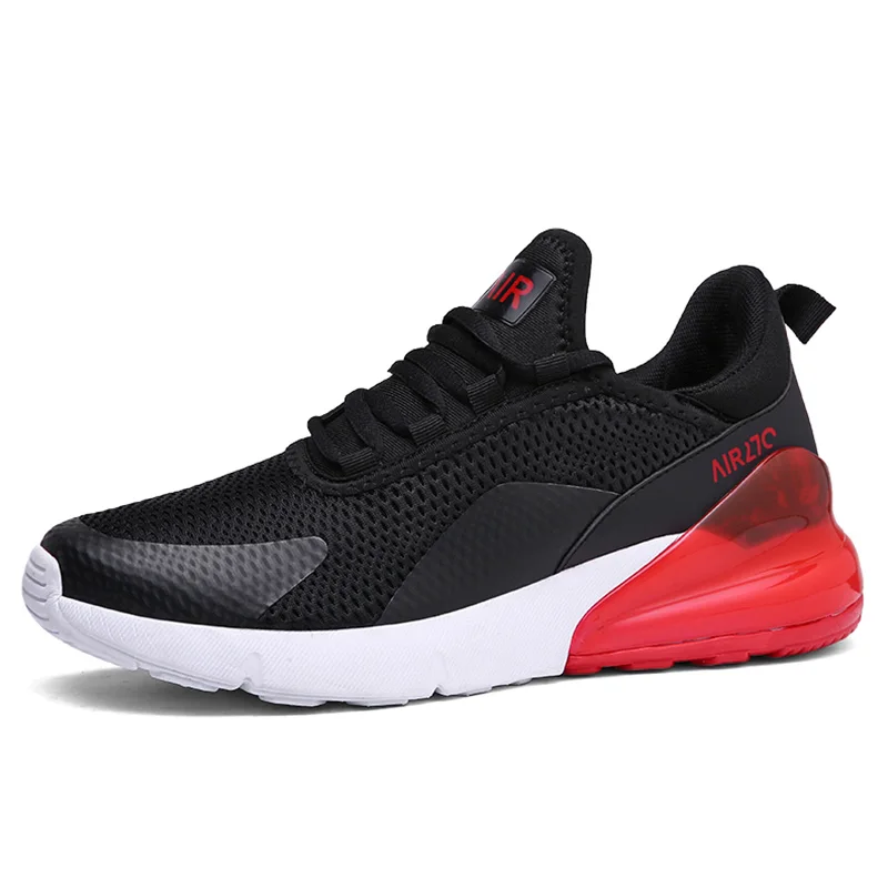 FH50-black red Новые летние Для мужчин кроссовки c воздушными подушками легкий дышащий материал спортивная обувь модная женская обувь пара спортивная обувь повседневные мужские туфли - Цвет: FH50-black red