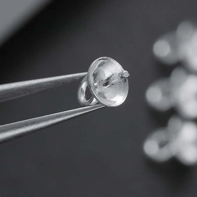 10 шт. подлинные настоящие чистые однотонные зеркальные простые серебряные