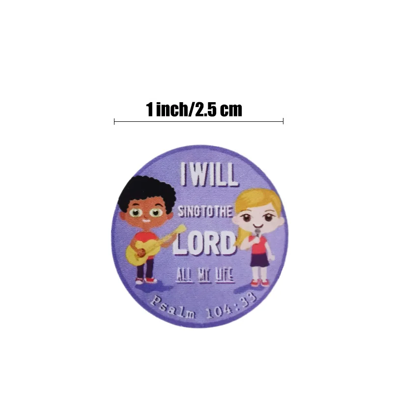 8 styles pattern Religious Stickers 500pcs labels Christian Bible Verse Sticker for Kids school baby shower stationery sticker