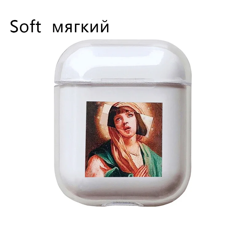 Милый чехол для Apple airpods чехол со смешными героями из мультфильмов статуи искусство Беспроводной Bluetooth наушники чехол для переноски 1/2 мягкие Защитный чехол - Цвет: I200518