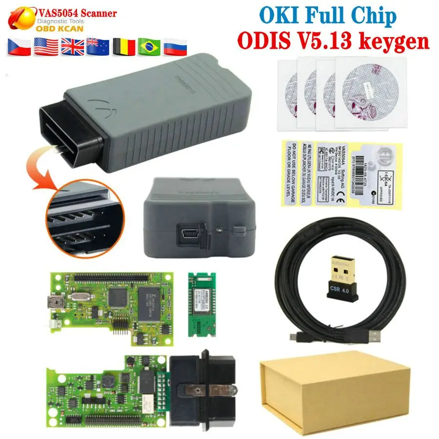 Лучшее качество диагностический инструмент VAS 5054A V19 ODIS 5.1.3 с функцией OKI vas5054 vas5054a Bluetooth vas5054a
