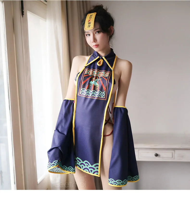 Китайский традиционный халат зомби Женский комплект сексуальная одежда