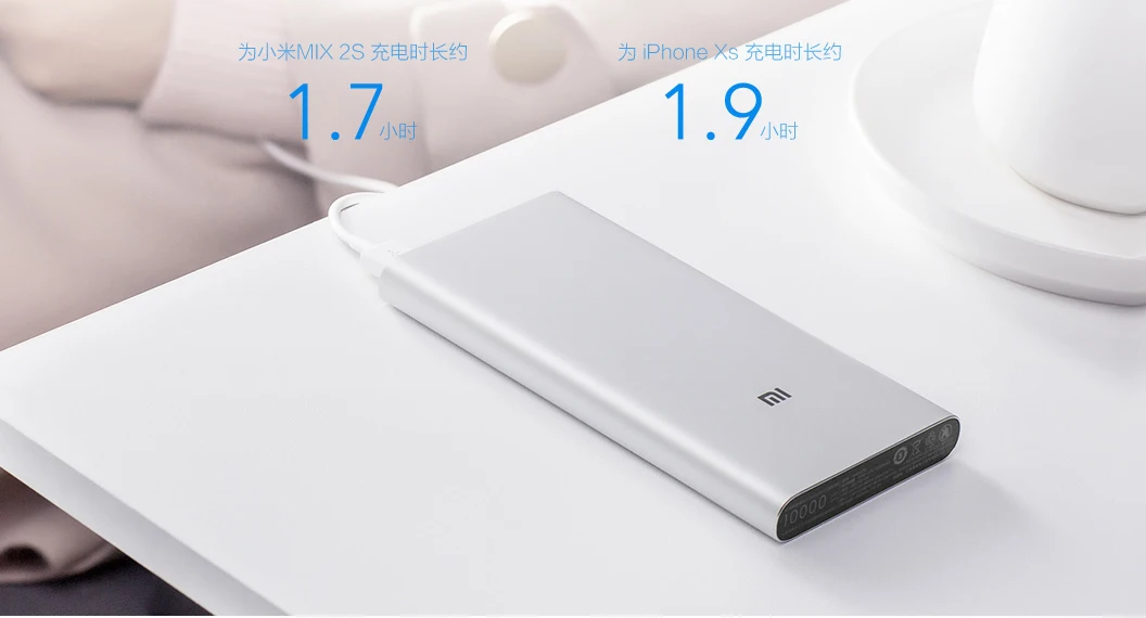 Xiaomi Mi внешний аккумулятор 10000 мА/ч 3 двухсторонняя Быстрая зарядка USB-C Двойной вход двойной выход PLM12ZM 10000 мА/ч внешний аккумулятор для iPhone