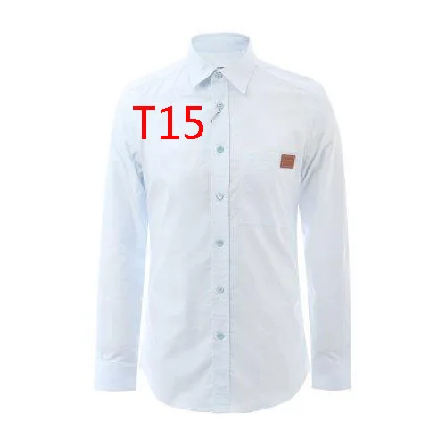 

T15 Classic cross The latest pair of leather embroidered plaid shirts with spring and summer new style simple and versatile