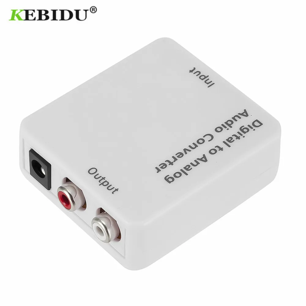 Оптический коаксиальный преобразователь KEBIDU Toslink цифро аналоговый аудиоадаптер