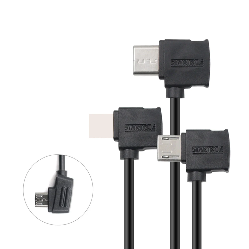 Кабель Micro USB для iPhone Type C OTG кабель передачи данных 10/30 см DJI Mavic 2 pro mavic Spark