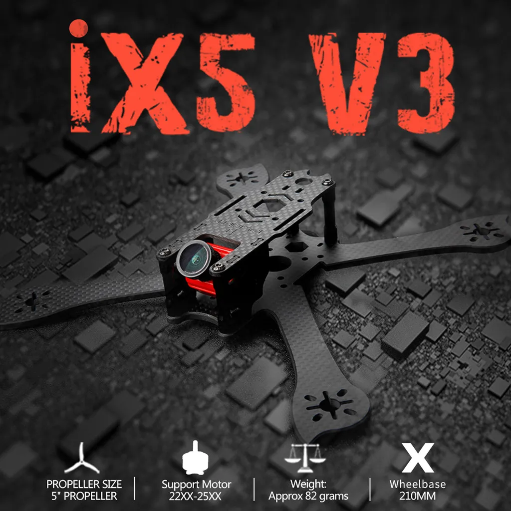 IFlight Ix5 V3 5 дюймов 210 мм X форма FPV карбоновая рама для гоночного дрона квадрокоптера детские игрушки# G20