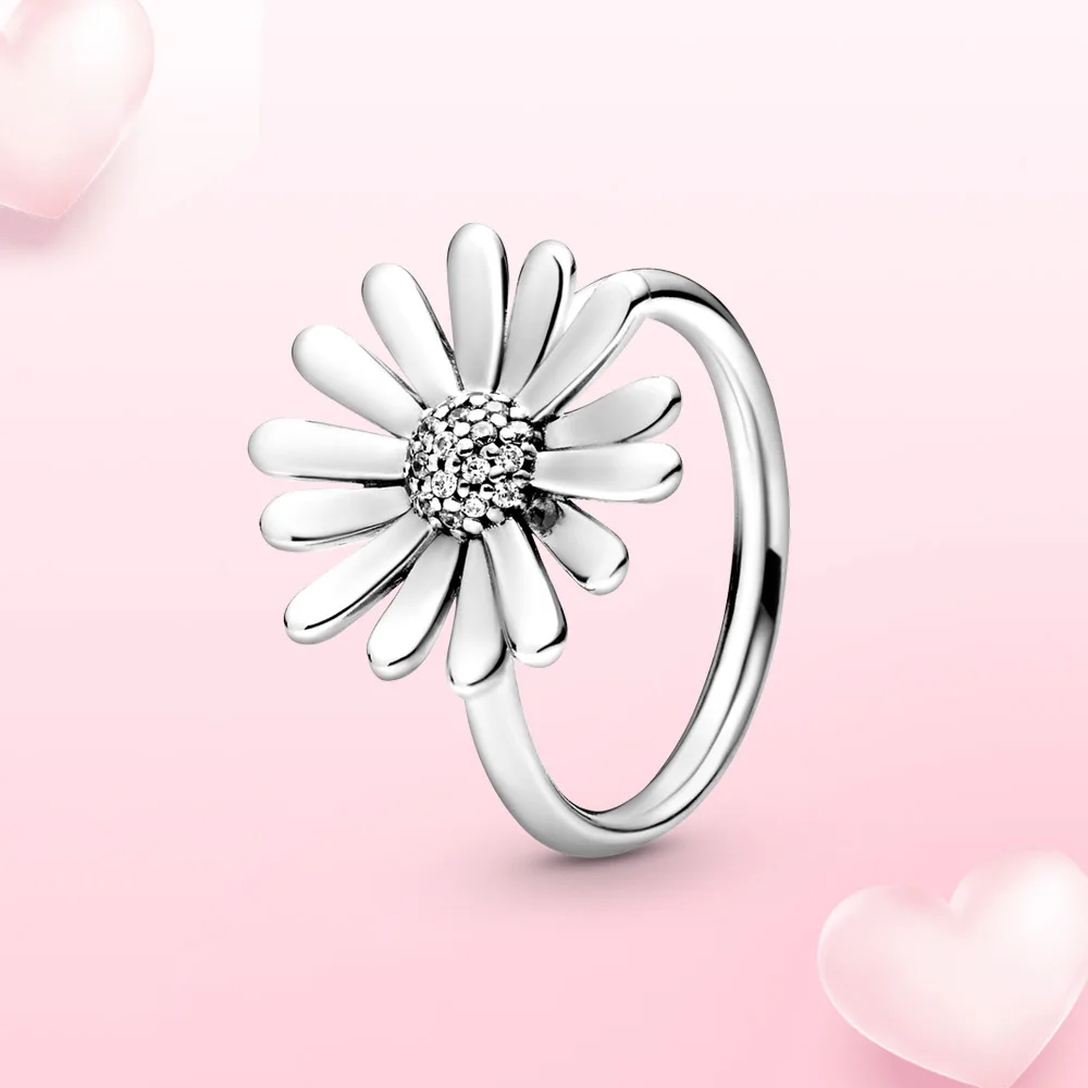 

Women's jewelry handmade flower making fit original Pandora DIY designer pendant accessories wholesale 925 sterling silver ring