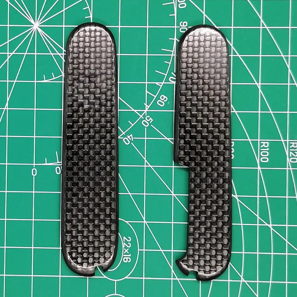 Online Custom Made 3K Full Carbon Fiber Saber Knife Timbangan 91mm Untuk Victorinox Swiss Army Pisau Pengganti Timbangan