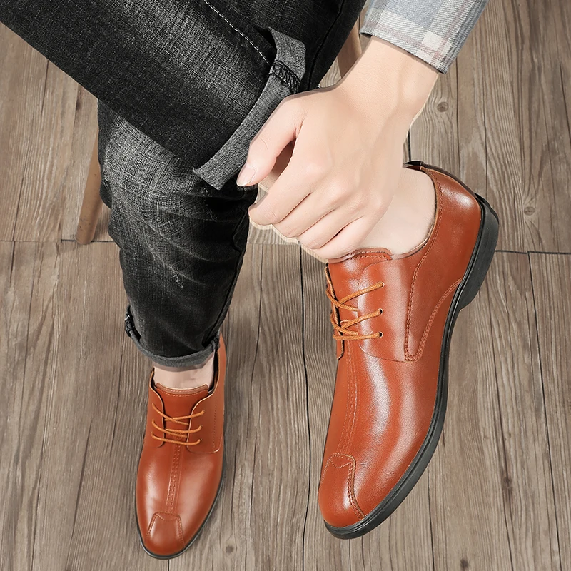 

Zapatos Informales De Hombre Fashion Men's Shoes Casual Men Classic Man Sapatos Leather Leisure Sneaker Mens Hot Sale