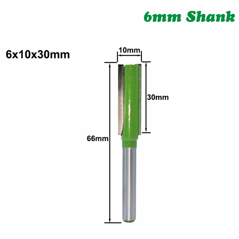 

7Pcs 6Mm Shank Single Double Flute Straight Bit Milling Cutter for Wood Tungsten Carbide Router Bit Woodwork Tool
