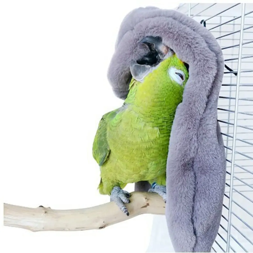 

Wool Bird Blankets Bird Comfort Corner Parrot Cage Nestling Hut Warm Bird Nest House Bed Hanging Hammock Toy