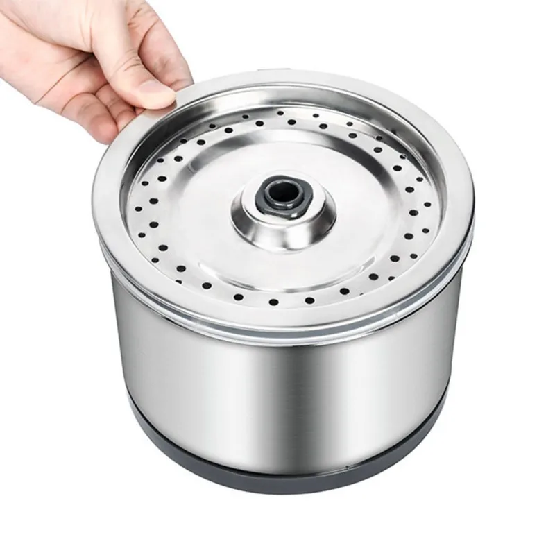 

Pet Dog Automatic Feeders Smart Electric Circulating Water Led Light All-steel Water Dispenser (Without Adapter) Dog Supplies