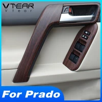 vtear for toyota land cruiser prado 150 car decoration inner door armrest handle cover accessories interior trim parts 2018 2020