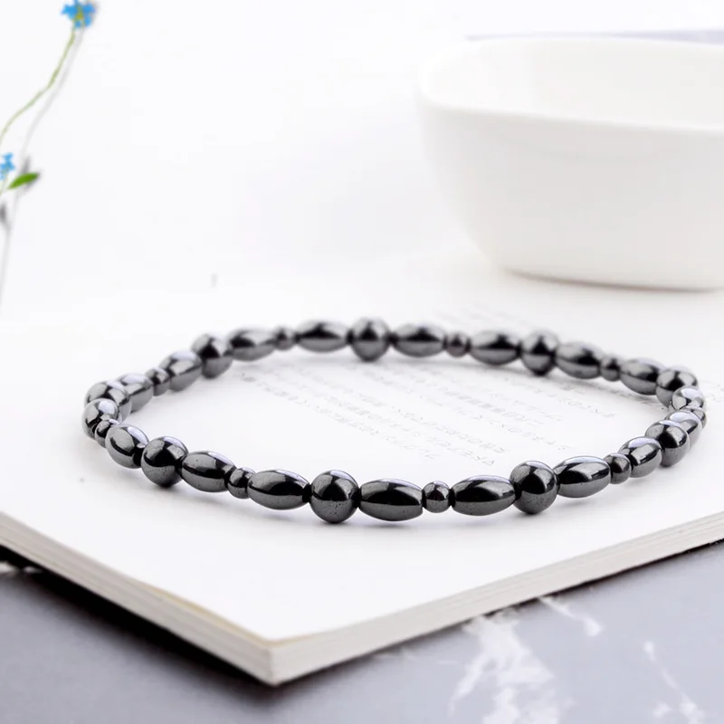 Magnetic Stone Anklets Therapy Weight Loss Slimming Beaded for Women Jewelry Health care ankle bracelets |