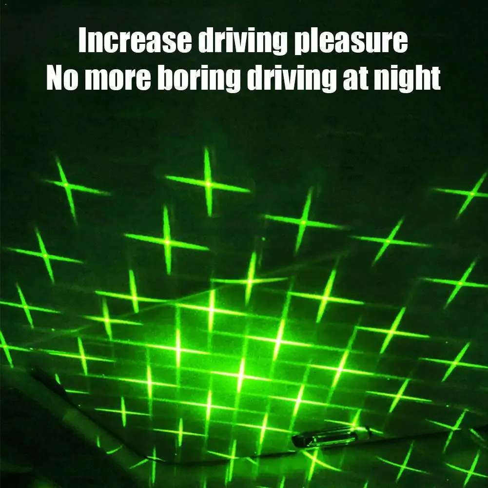 Новый светодиодный мини светильник для крыши автомобиля Звездный лазерный